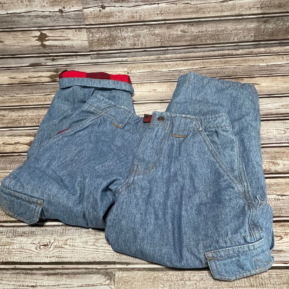 Woolrich Boys Pants Blue Pockets Flannel‎ Lined Size 6